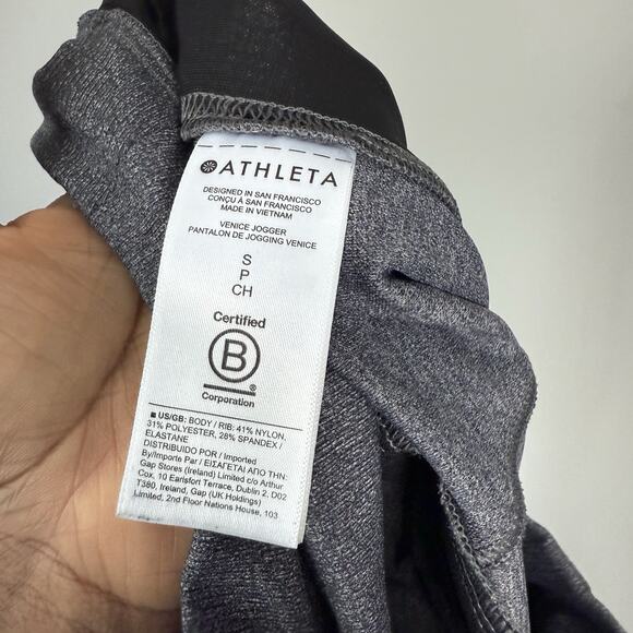 Athleta Venice Jogger Womens S Zip Pockets Stretch High Waist Pants Travel - Picture 5 of 5